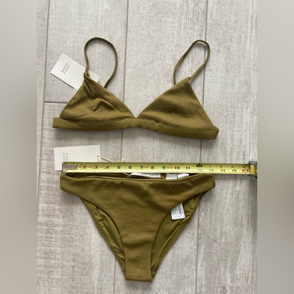 Zara Green Bikini Size Small - Picture 2 of 7